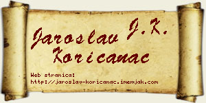 Jaroslav Korićanac vizit kartica